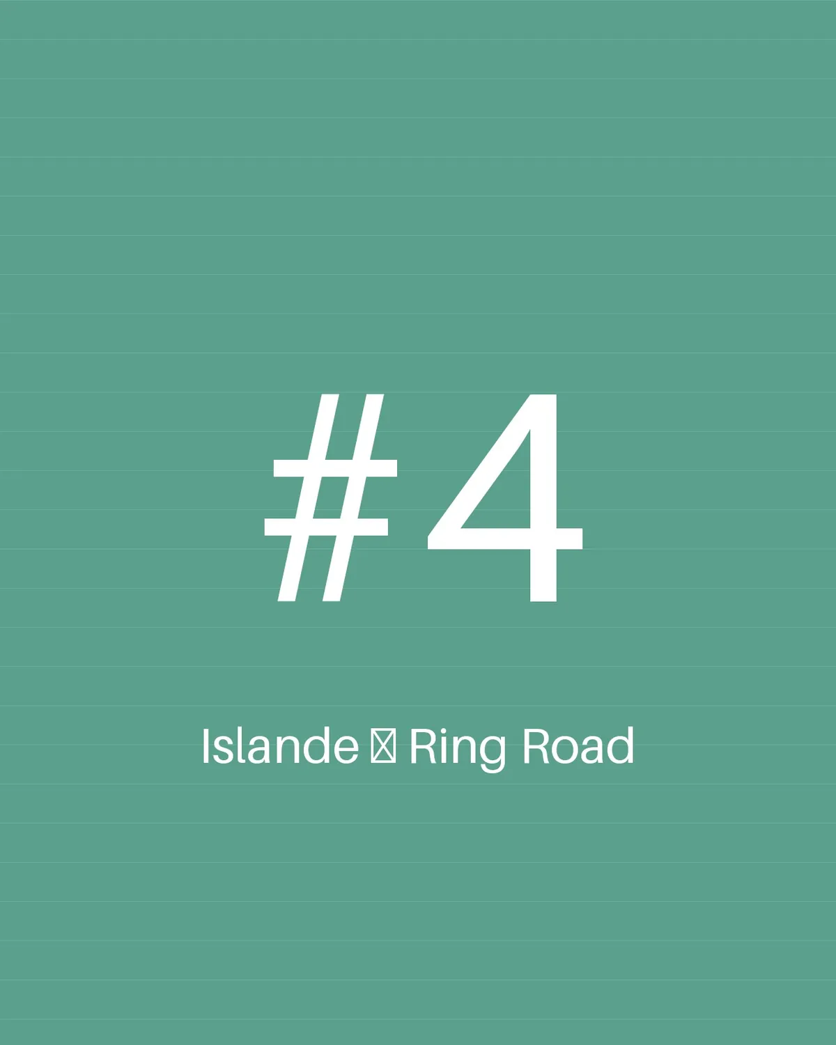 Islande — Ring Road