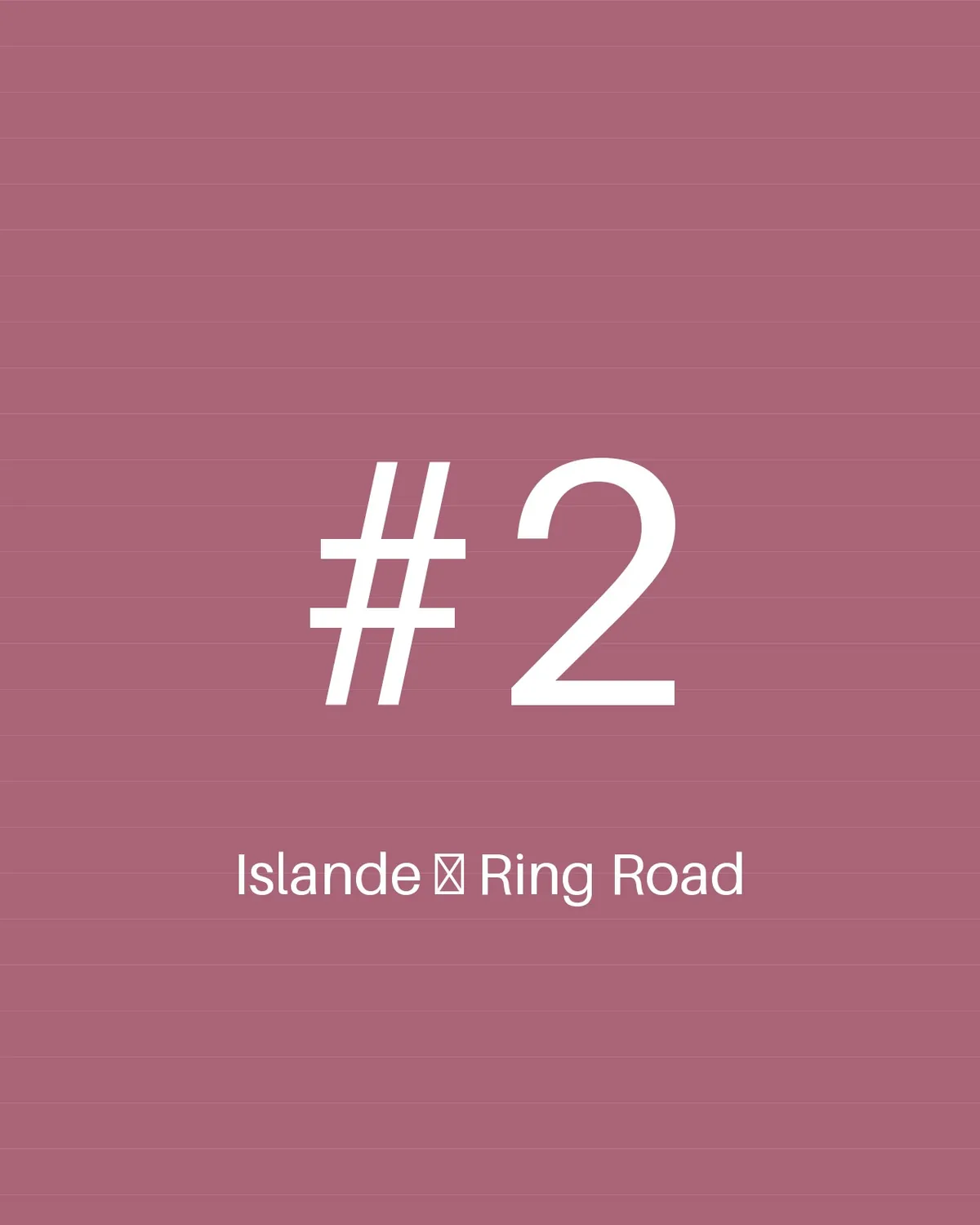 Islande — Ring Road