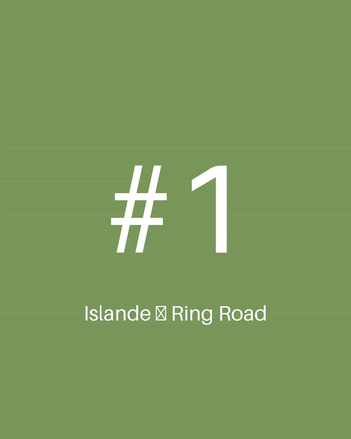 Islande — Ring Road