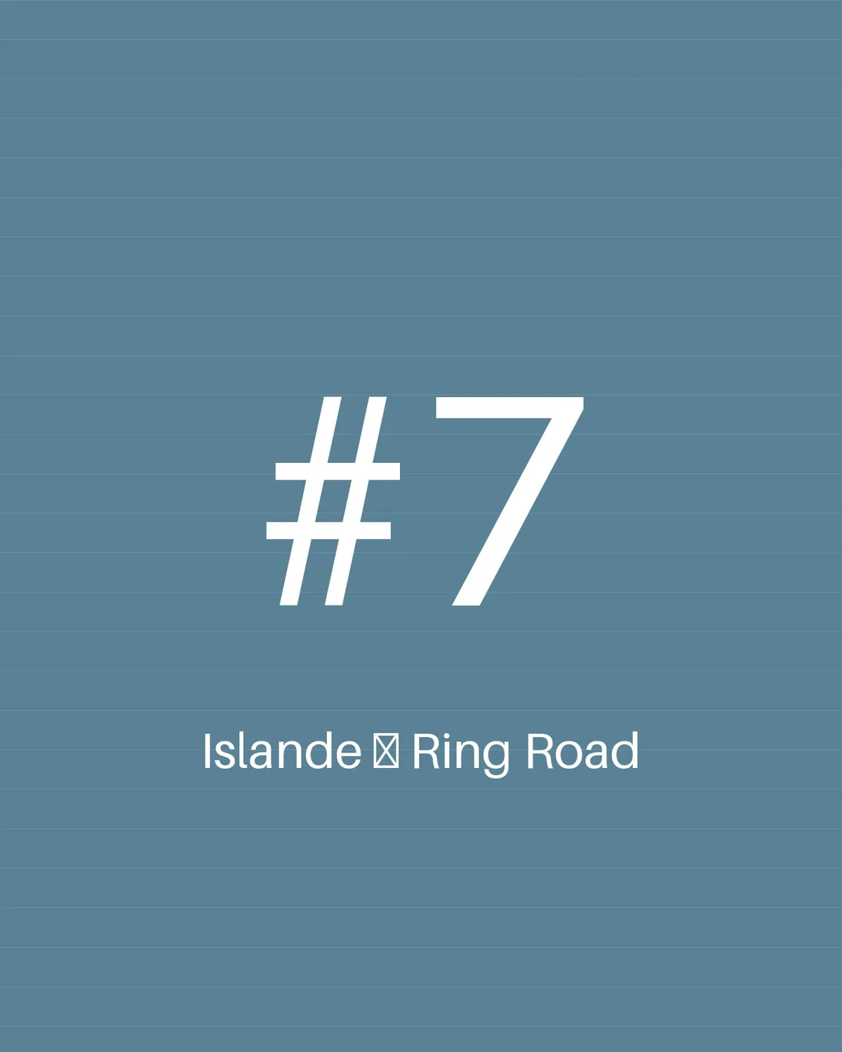 Islande — Ring Road