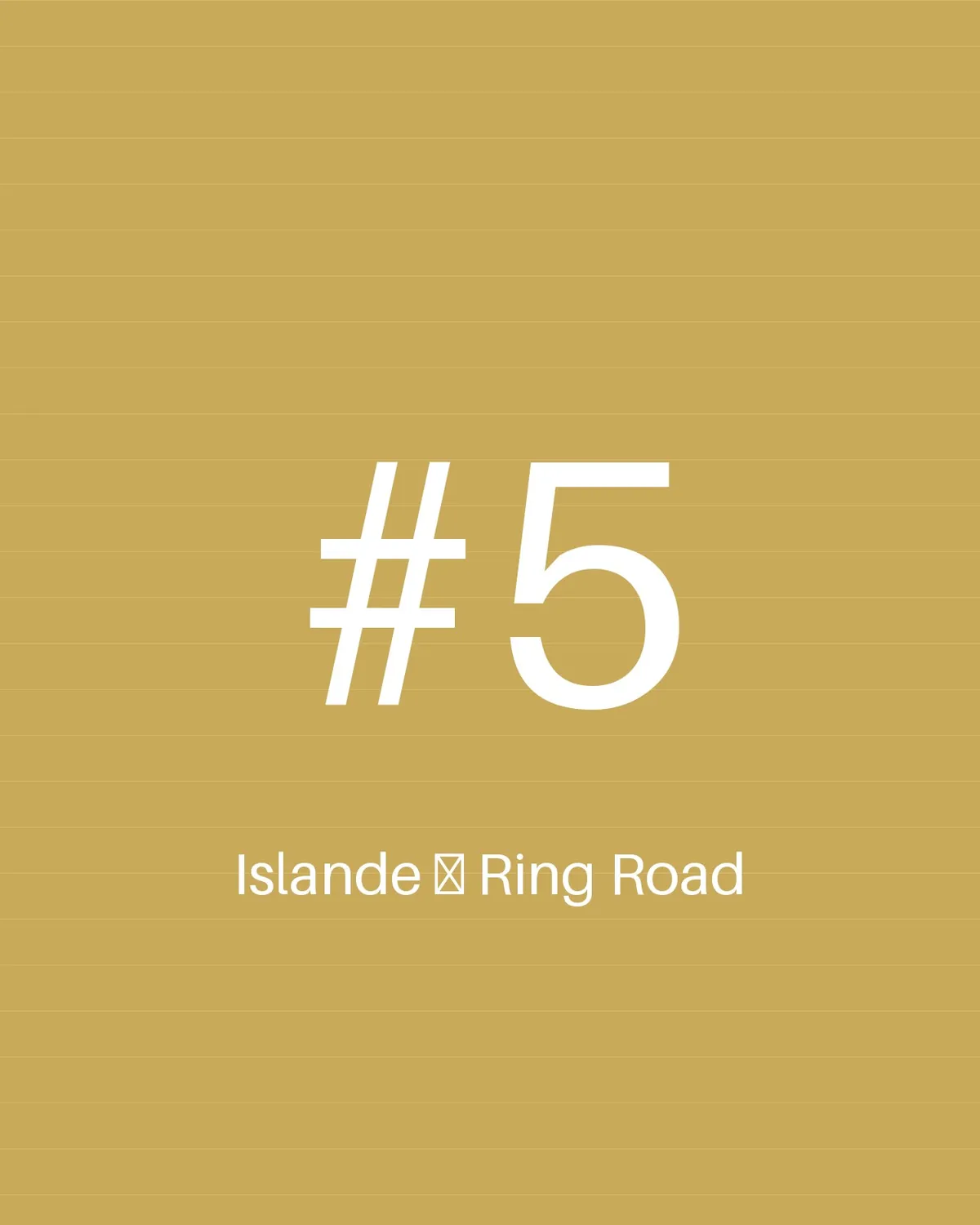 Islande — Ring Road