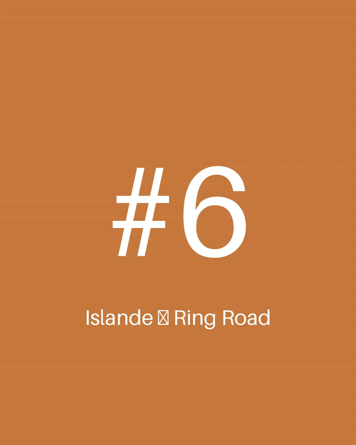 Islande — Ring Road