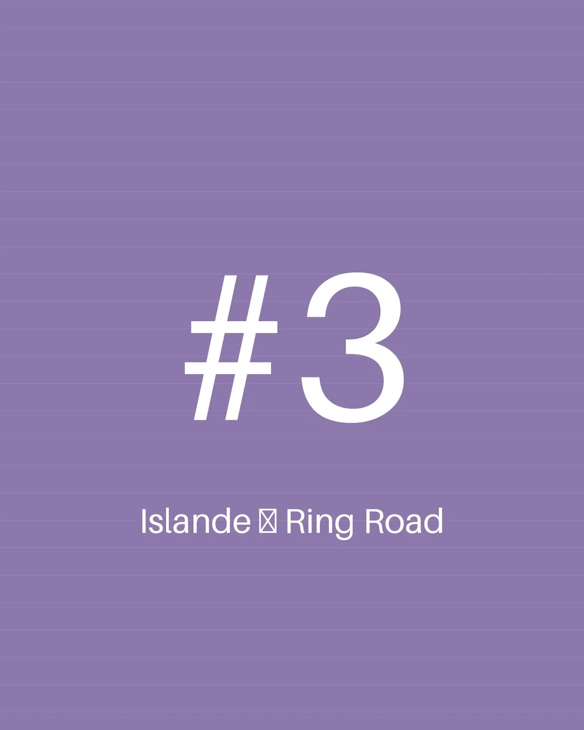 Islande — Ring Road
