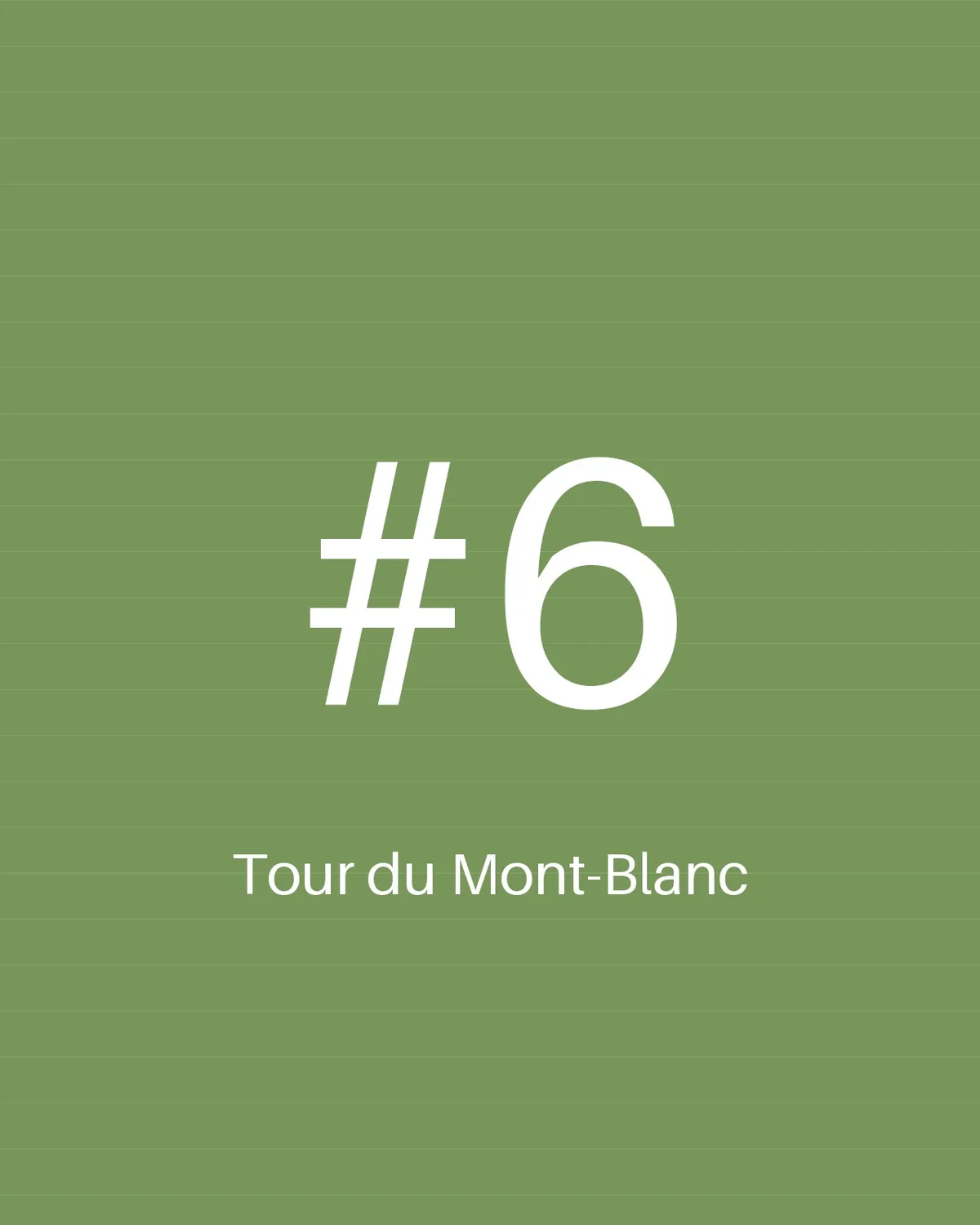 Tour du Mont-Blanc