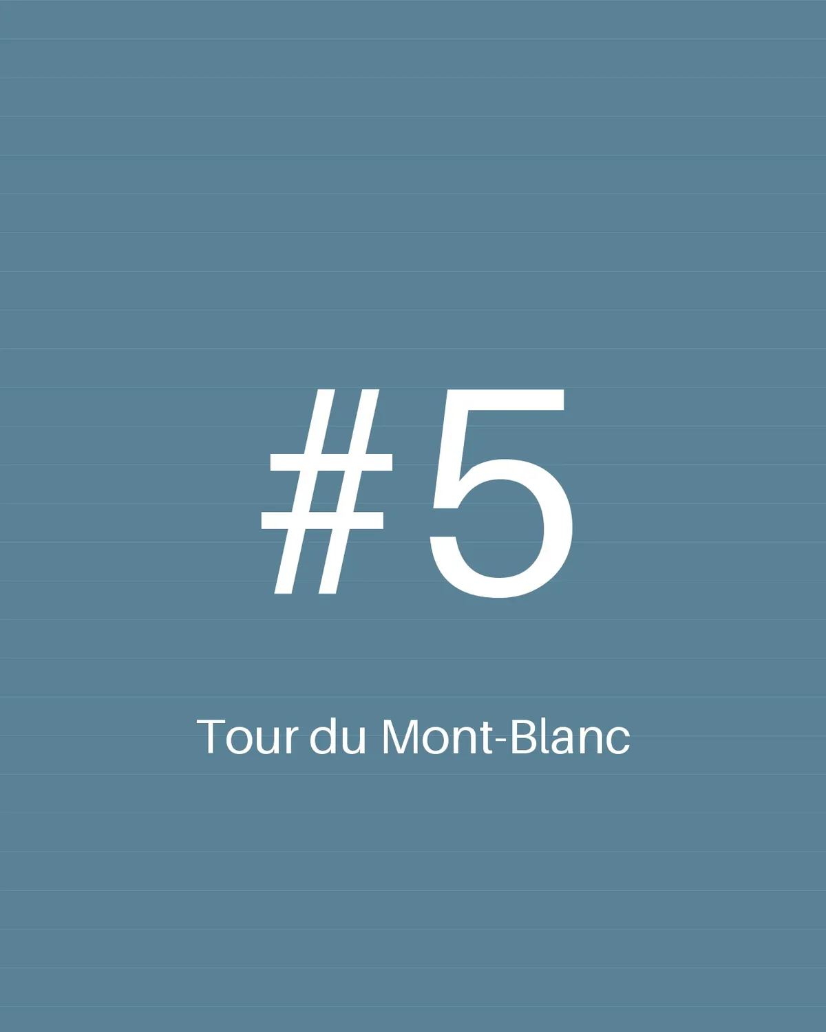 Tour du Mont-Blanc